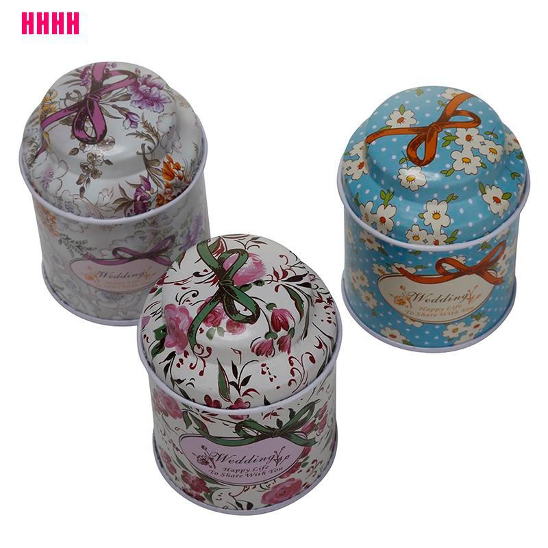 Hộp thiếc đựng trà/ cà phê/ kẹo/ đường họa tiết dễ thương
