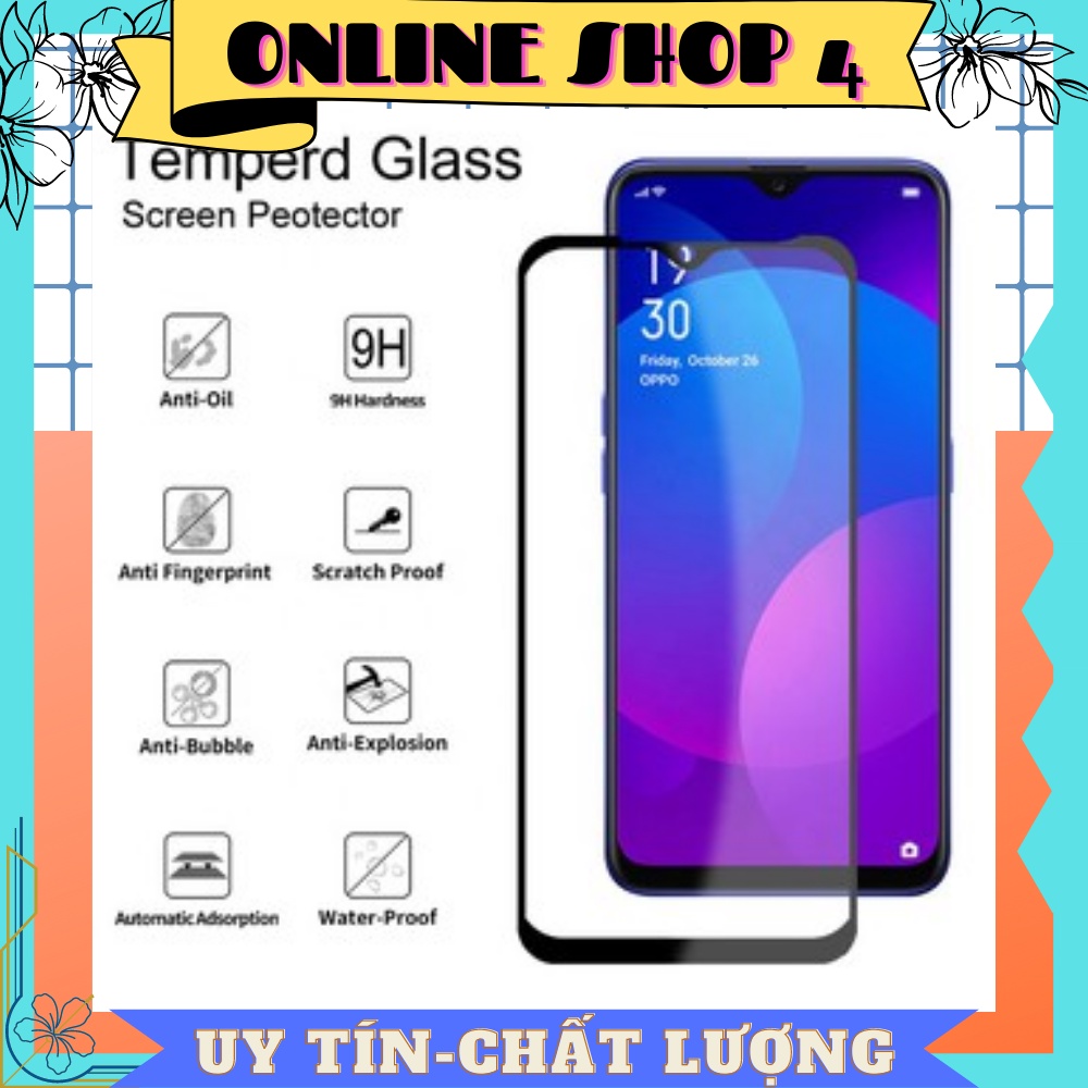 [giá sỉ] Kính cường lực full cho oppo reno 2f 2 A9 A5 2020 K3 F11PRO F11 F9 F7 A7 A5S A3S A1K F5 F3 FULL 9D 10D 11D