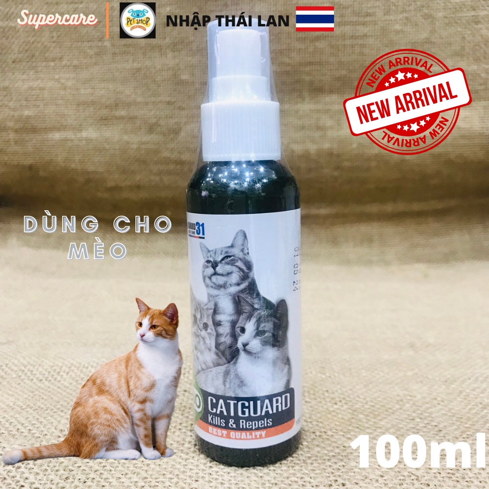 Xịt Ghẻ, Nấm Da ,Viêmm Da Chó Mèo GUARD 100ml & PETHERA 120ml
