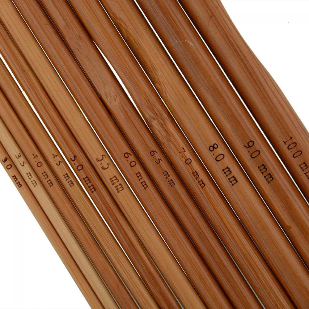 Bộ 12 chiếc móc len bằng tre