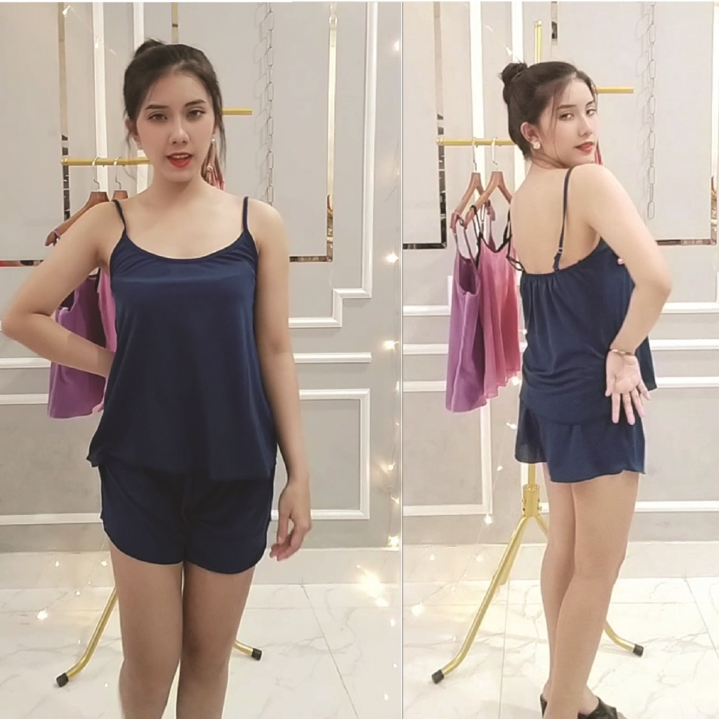 Đồ Ngủ Thun 2 Dây Quần Cộc Nữ HISEXY Co Dãn 4 Chiều Đủ Size Dưới 65Kg (Kèm Ảnh Thật) | BigBuy360 - bigbuy360.vn