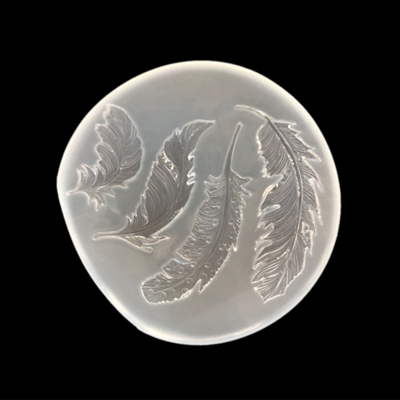 Khuôn silicone làm mặt phụ kiện trang sức handmade DIY thủ công tạo kiểu lông vũ epoxy resin