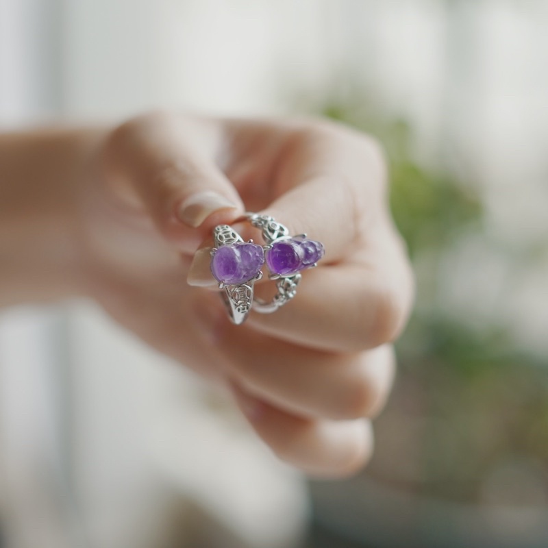 Nhẫn Tỳ Hưu Amethyst