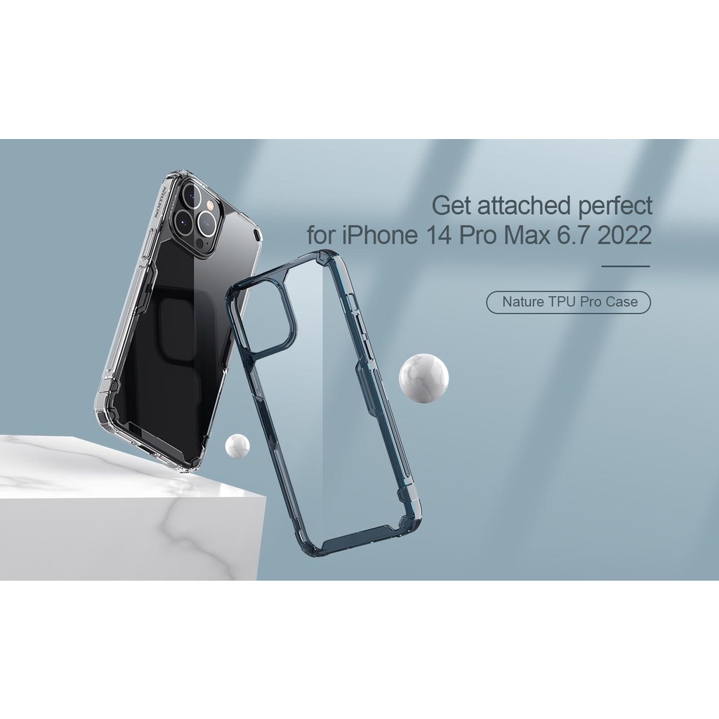 Ốp Lưng Chống Sốc Nillkin Silicon Trong Suốt Cho iPhone 14 Pro Max, iPhone 14 Pro, iPhone 14 Plus, iPhone 14