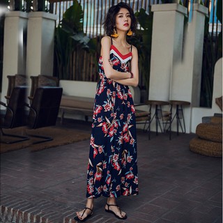 Váy maxi 2 dây hoa nhí thời thượng (order 7-10 ngày)