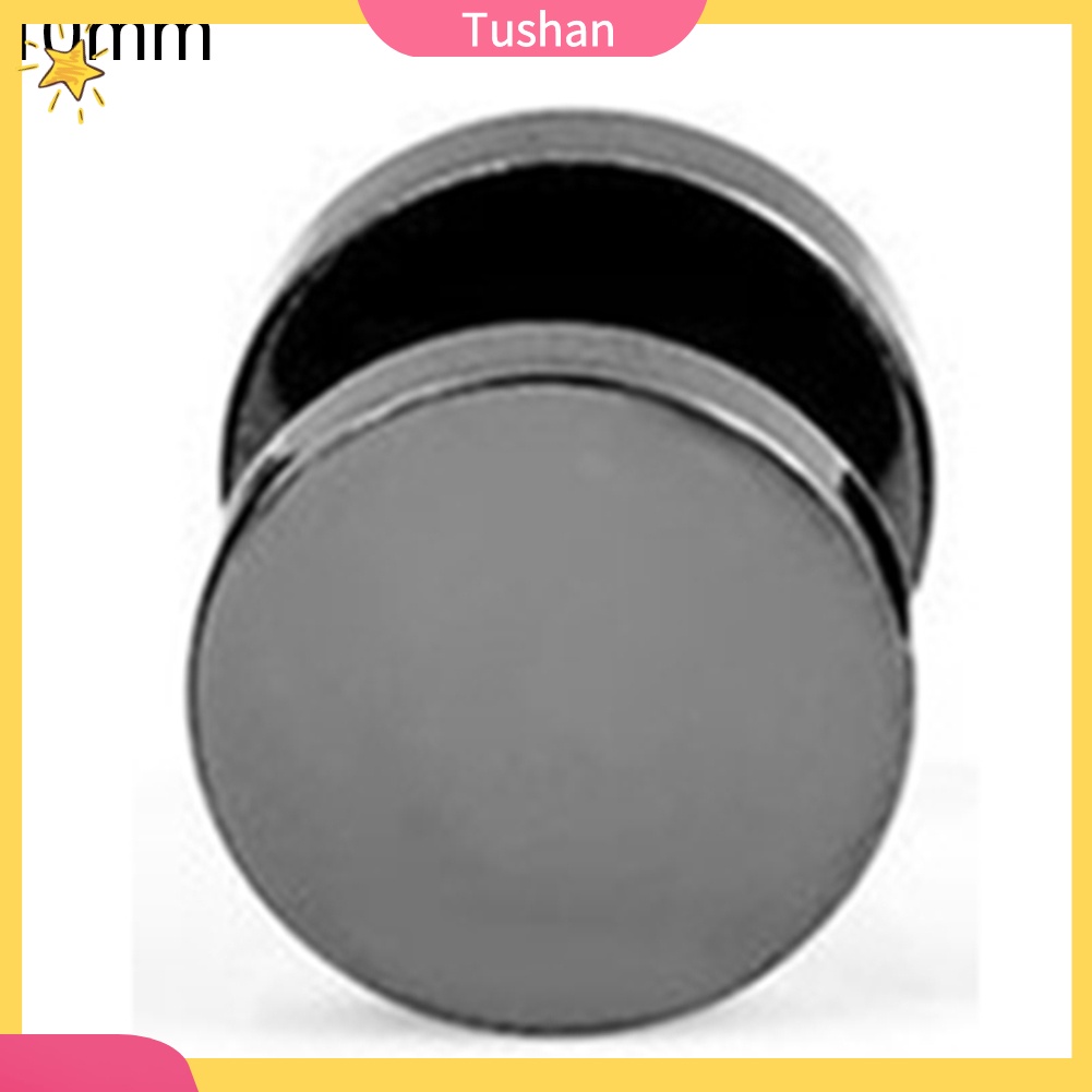 Khuyên Tai Nam Thép Không Gỉ Màu Đen 3mm - 14mm