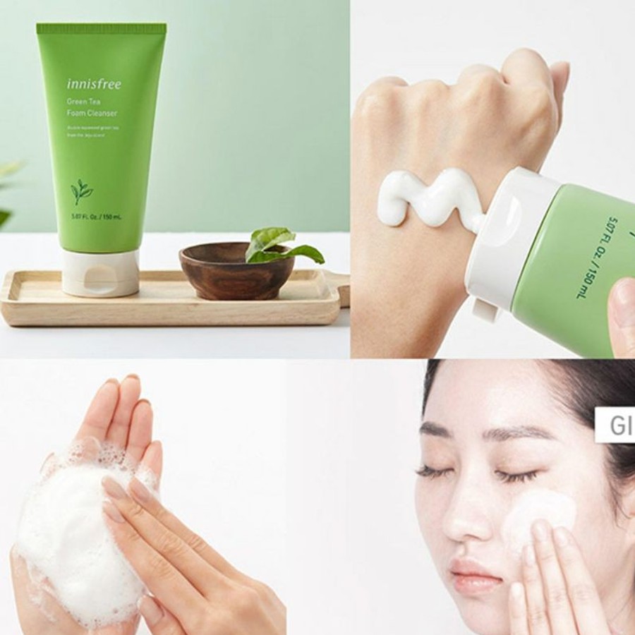 Sữa rửa mặt trà xanh Innisfree Green Tea Cleansing Foam Mẫu mới 150ml | BigBuy360 - bigbuy360.vn