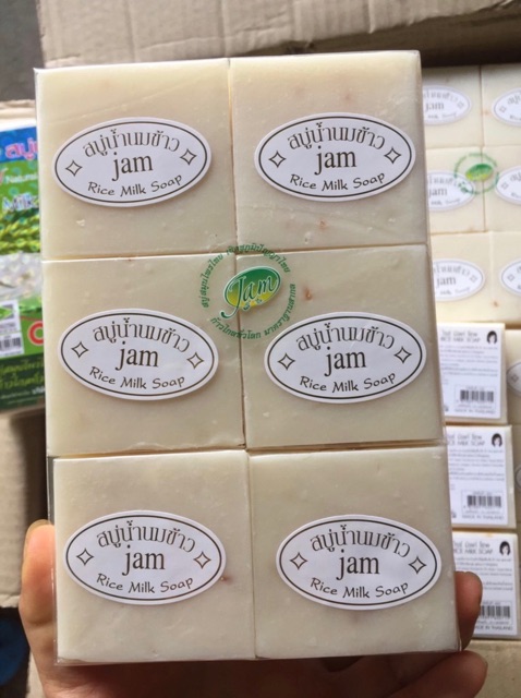 [Mã LAOR21N06 hoàn 8% xu đơn 250K][Chuẩn Loại 1] Xà Phòng Cám Gạo Trắng Da Thái Lan Jam Rice Milk Soap