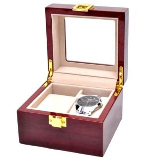 Hộp đựng đồng hồ 2 ngăn 2 chất liệu gg6
