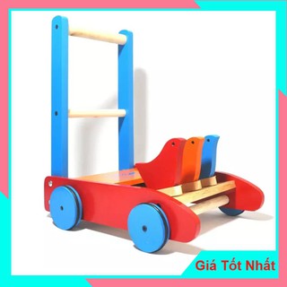 Xe Tập Đi Bằng Gỗ 3 Con Gà Cao Cấp Cho Bé Yêu Đại Vỹ