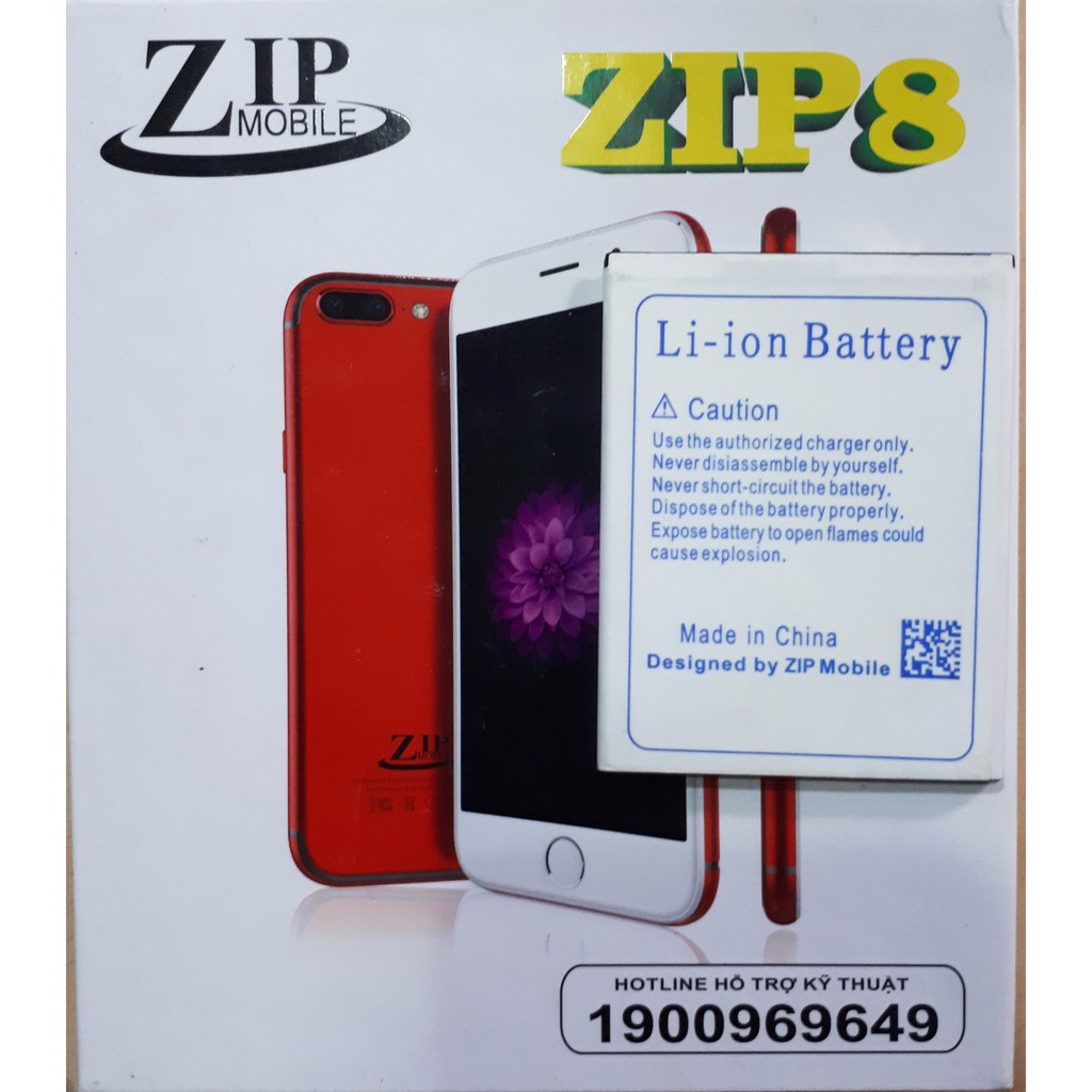 Pin Điện Thoại Zip8 / LV6+