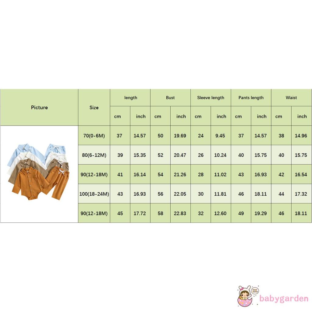 Set Đồ 2 Món Gồm Áo Sơ Mi Cài Khuy Tay Dài Cài Khuy + Quần Dài Lưng Thun Màu Trơn Cho Bé Trai 0-3 Tuổi