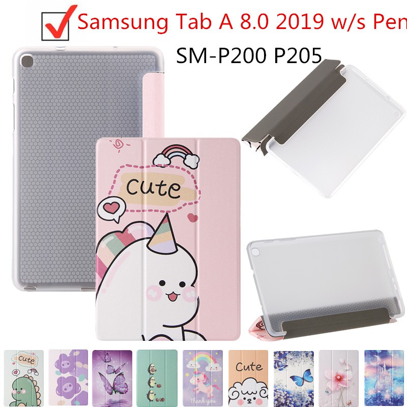 Bao Da Nắp Gập Sang Trọng Cho Samsung Tab A 8.0 2019 Sm-P200 P205 | BigBuy360 - bigbuy360.vn