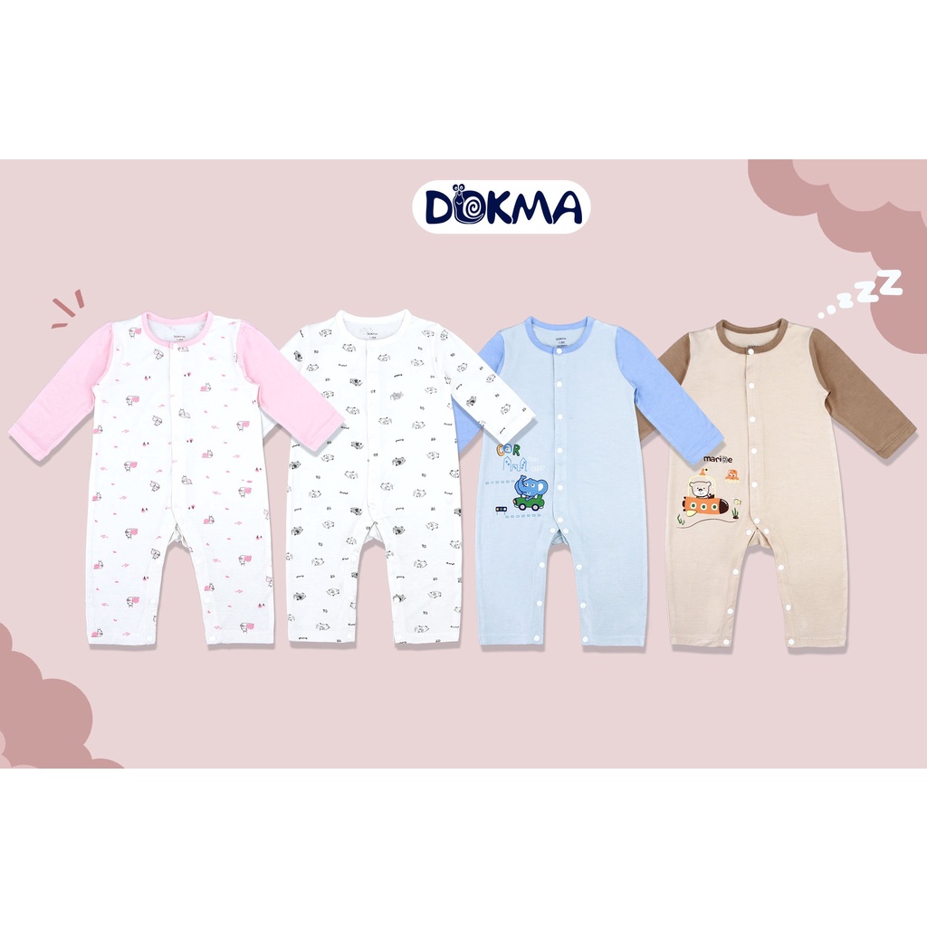 DB845 Bộ body cài giữa dài tay DOKMA (3-9M)