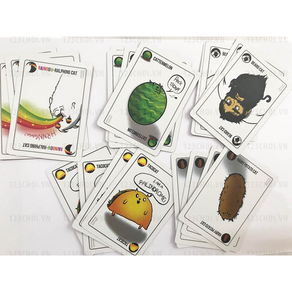 [COMBO 2 IN 1] Trò chơi Cờ Tỷ phú Việt Nam Board game + Bài Mèo Nổ Exploding  Kittens bản Việt hóa chính hãng giá rẻ