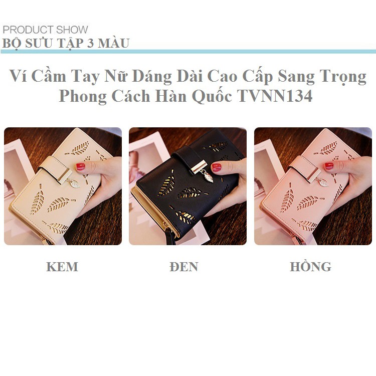 Ví Cầm Tay Nữ Dáng Dài Cao Cấp Sang Trọng Phong Cách Hàn Quốc TVNN134