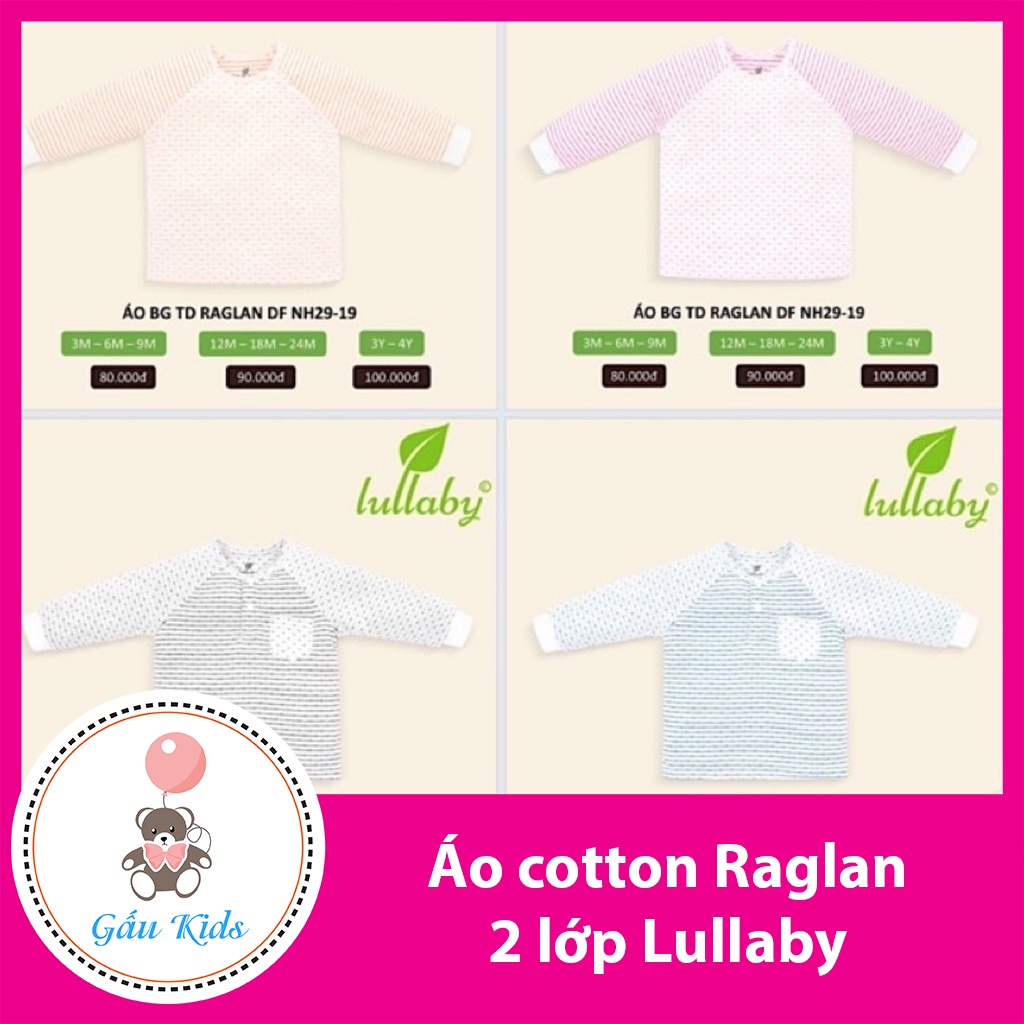 Áo cotton Raglan 2 lớp Lullaby