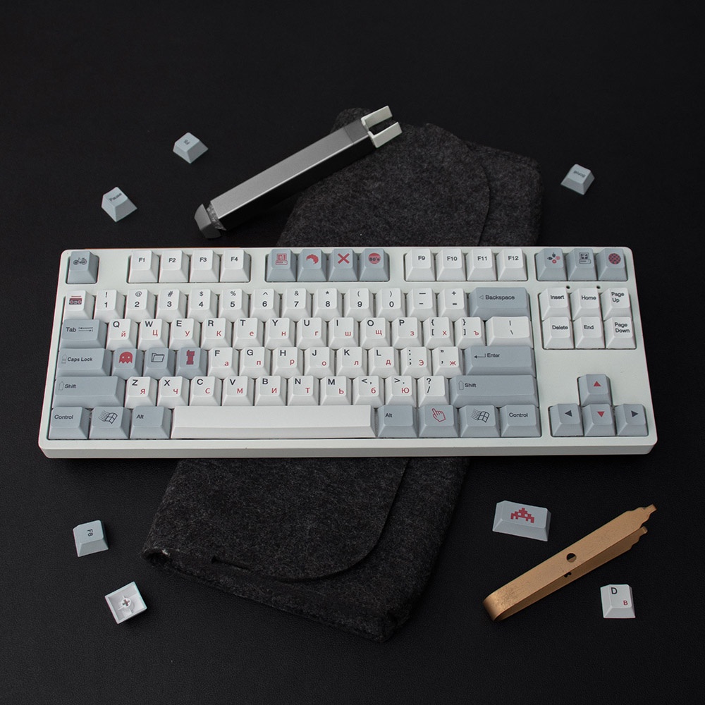 Bộ Phím Rời PBT 137 Phím Cho Bàn Phím Cơ Akkko Gateron 64 68 84 87 96 104 108