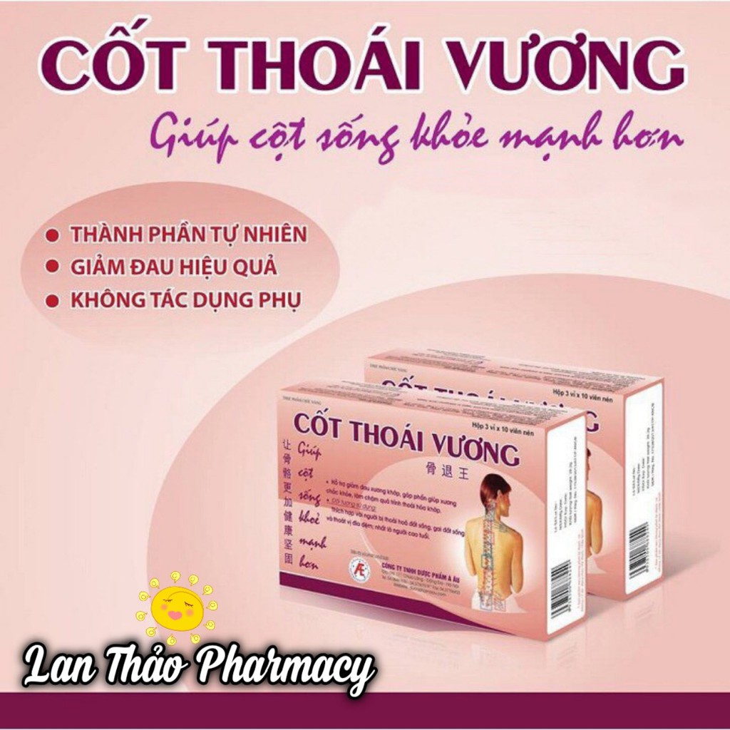 [có tem tích điểm] Cốt Thoái Vương Giảm Đau Nhức và Hỗ Trợ Trị Bệnh Xương Khớp Cột Sống