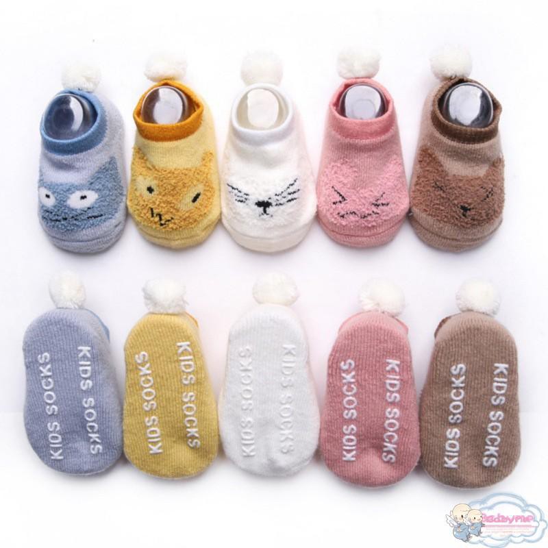 Vớ kiểu dáng hoạt hình chống trượt thời trang xinh xắn cho các bé