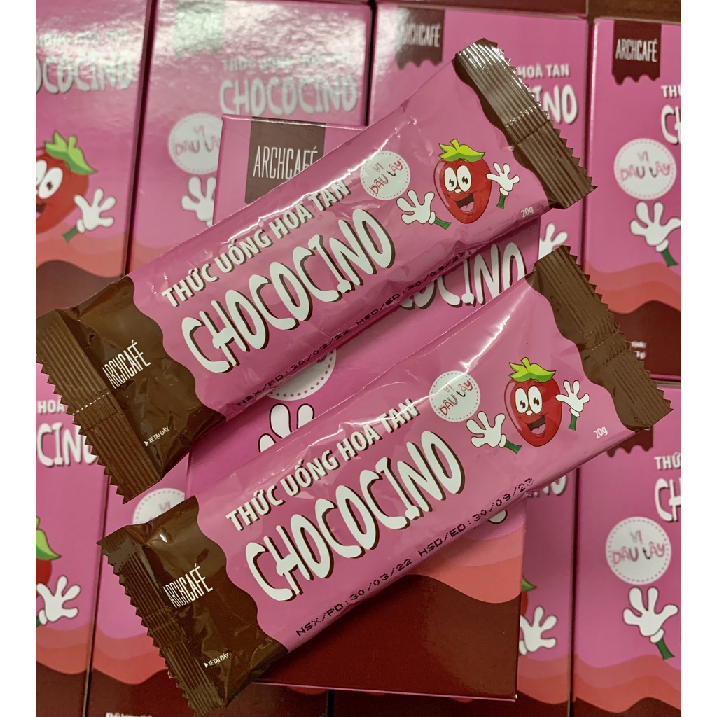 THỨC UỐNG HÒA TAN CHOCOCINO VỊ CHOCOLATE DÂU THƠM NGON