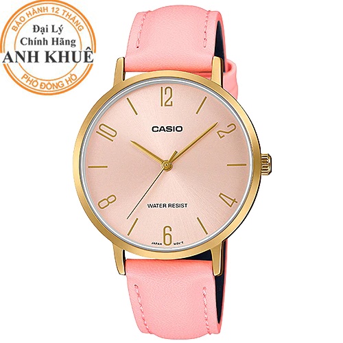 Đồng hồ nữ dây da Casio Anh Khuê LTP-VT01GL-4BUDF