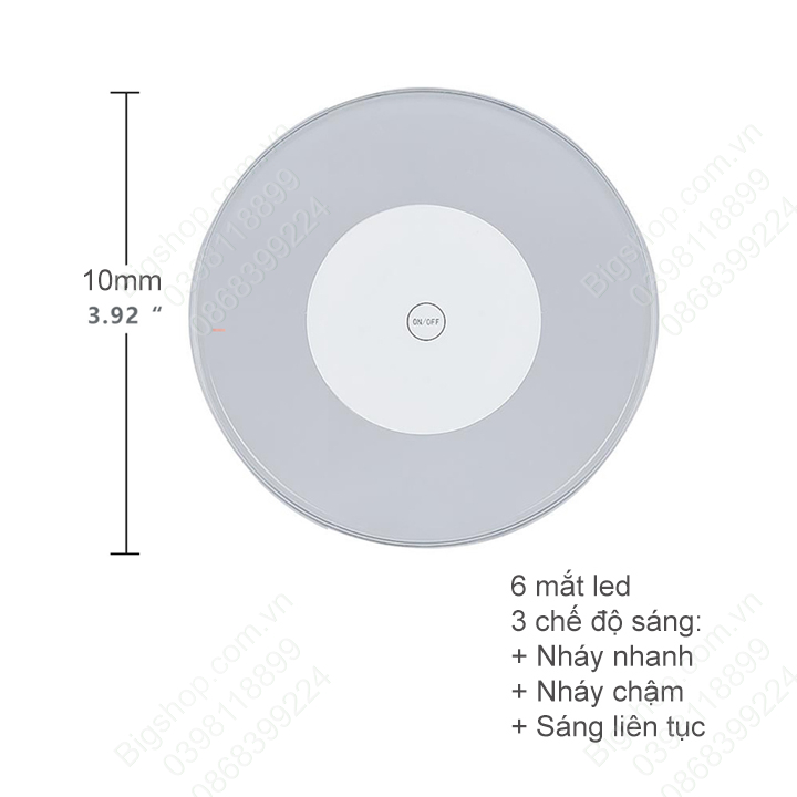 Đế lót cốc có đèn led nhiều chế độ sáng rất đẹp