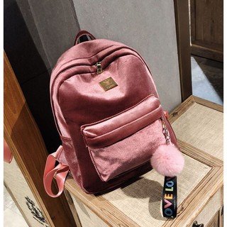 Balo Nữ Đi Chơi Hàn Quốc Vải Nhung Siêu Mịn