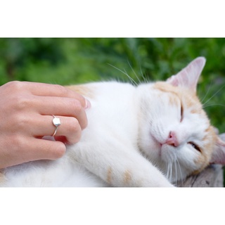 Nhẫn Meow Bạc 925 Tự Chỉnh Size
