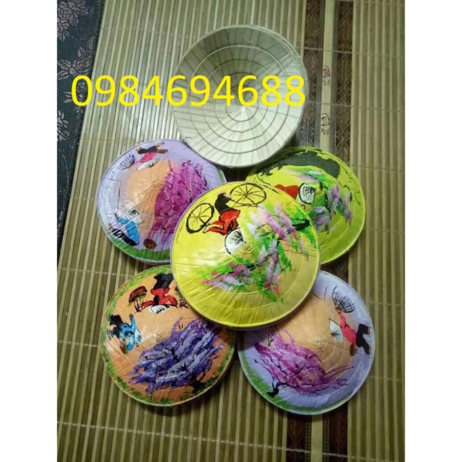 Nón lá vẽ size nhỏ trang trí giá rẻ