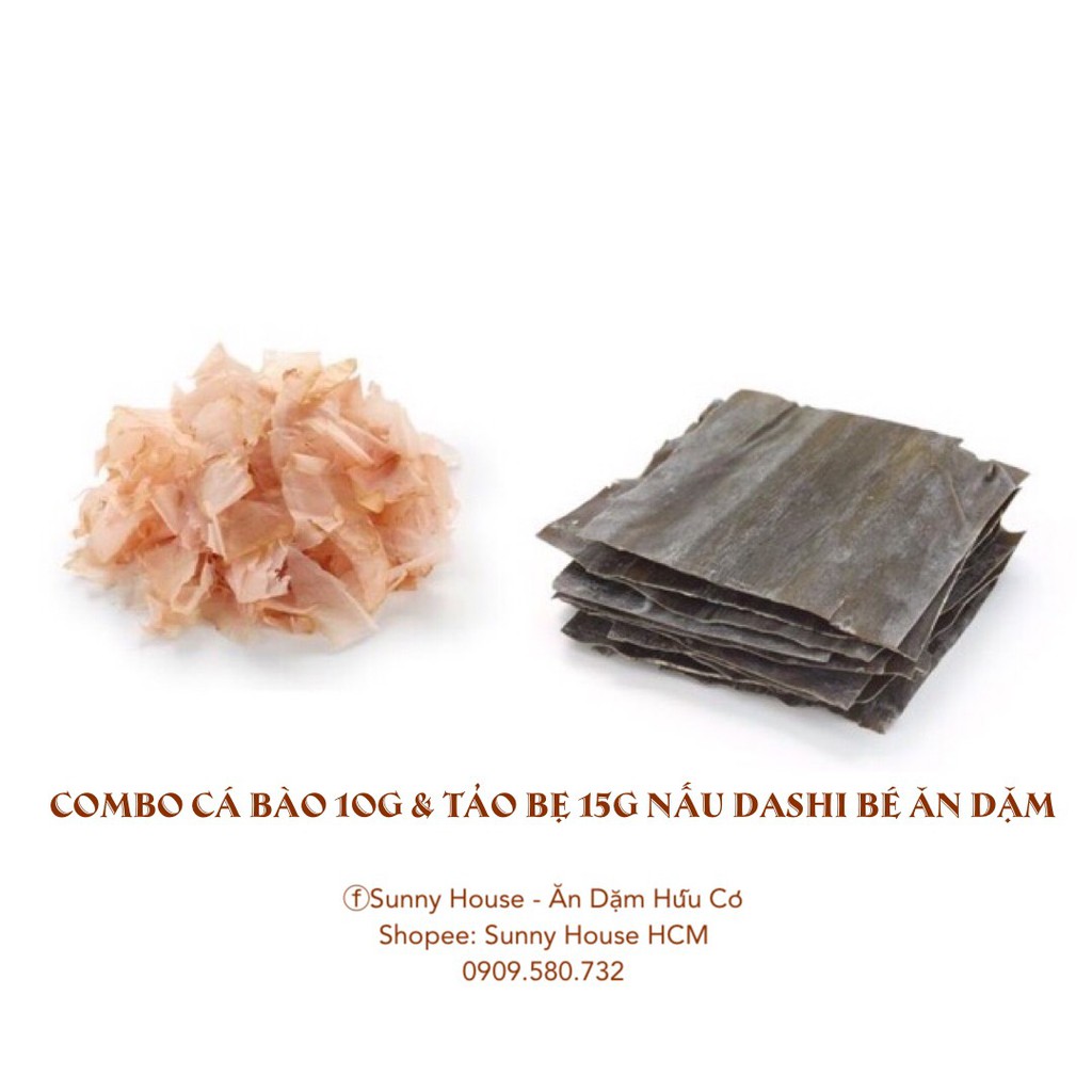 Combo Tảo Bẹ &amp; Cá Bào Topvalu Cho Bé Ăn Dặm (Set nhỏ)