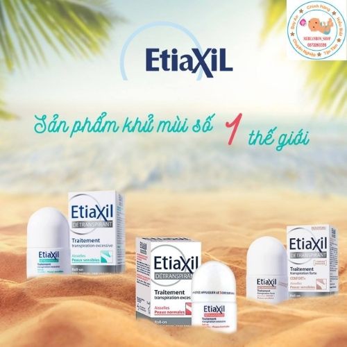 Lăn Khử Mùi Nách Etiaxil 15ml Pháp