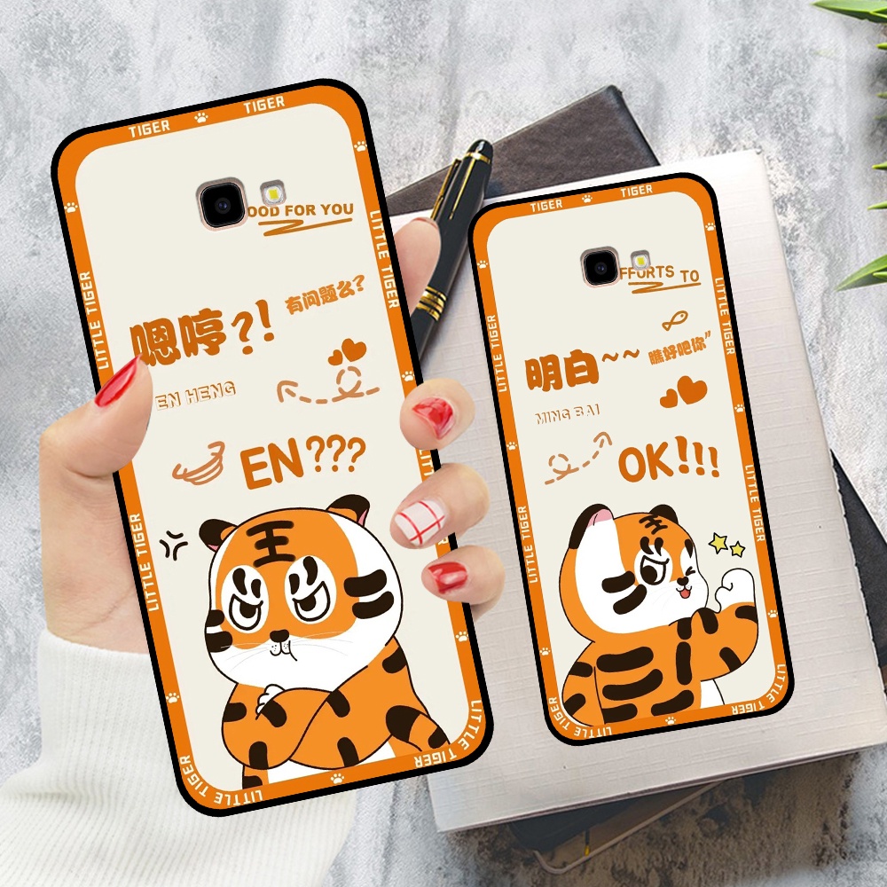 Ốp lưng Samsung J4 Plus / J4 Core / J4+ in hình cặp đôi doremon, hổ, khủng long dễ thương