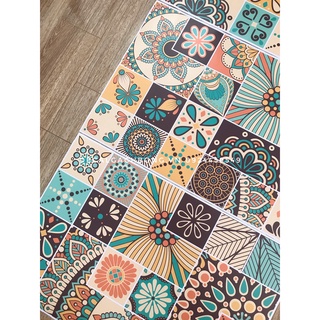 Decal gạch bông UV dán tường ô nhỏ 10x10cm, khổ 40x60cm