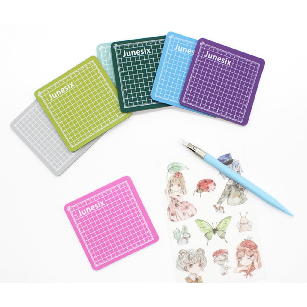 Bảng kê cắt/cutting mat khổ A6, mini 8x8cm giá rẻ