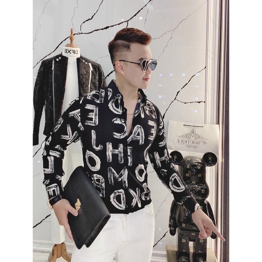 ÁO sơ mi nam họa tiết cao cấp 5D