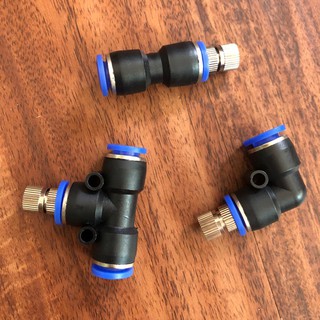 Béc phun sương inox số 2-3-5-6-7-8 tưới lan/rau/ hoa (cả bộ cả đế và mắt phun inox)