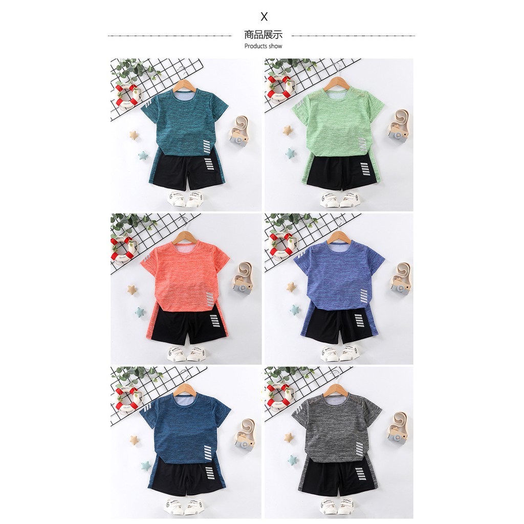 ⚡ Bộ cộc tay thể thao vải nhẹ thoảng mát nhanh khô cho bé⚡