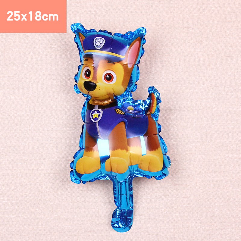 Bong bóng kiếng chó cún con tuổi tuất cảnh sát cứu hỏa Happy Birthday Dogs paw patrol