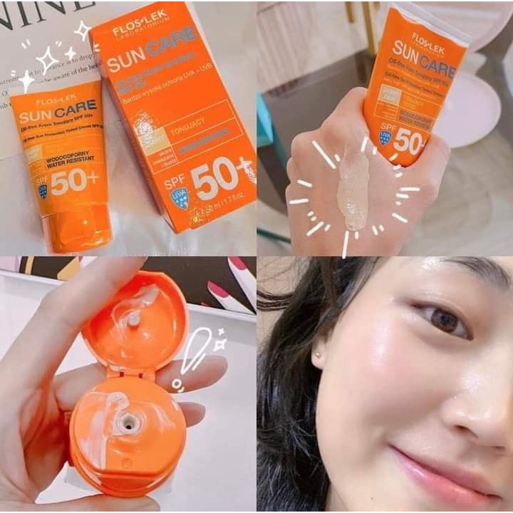 Kem chống nắng Flosek Sun Care oil free SPF50+