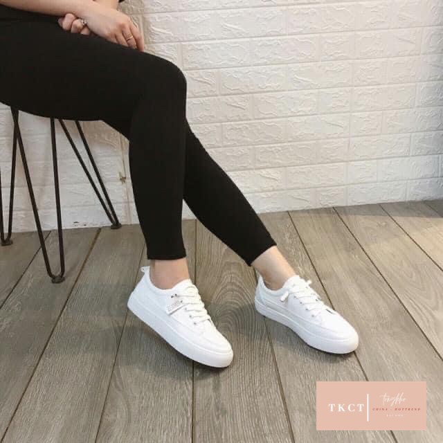 Giày Slipon Bata Nữ JIUY TONGKHOCHITUE , Giày Thể Thao Nữ Dáng Bata Đơn Giản , Sneakers