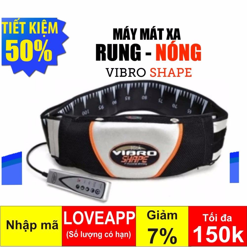 Đai Massage Nóng Giảm Mỡ Bụng Vibro -Đai Massage Vibro Shape Cao Cấp Giúp Giảm mỡ thừa,thon gọn vòng eo,bảo hành uy tín