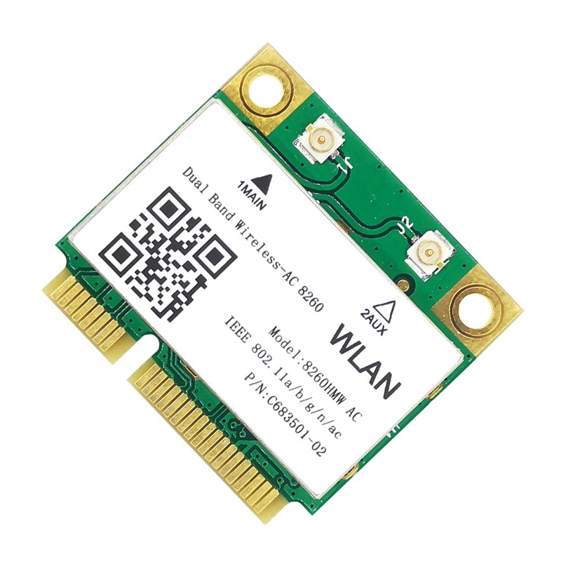Card Wifi 8260ac 802.11ac 1200m Mini Pci-E 2.4g / 5g Cho Win7 Win 8 Win 10 | BigBuy360 - bigbuy360.vn