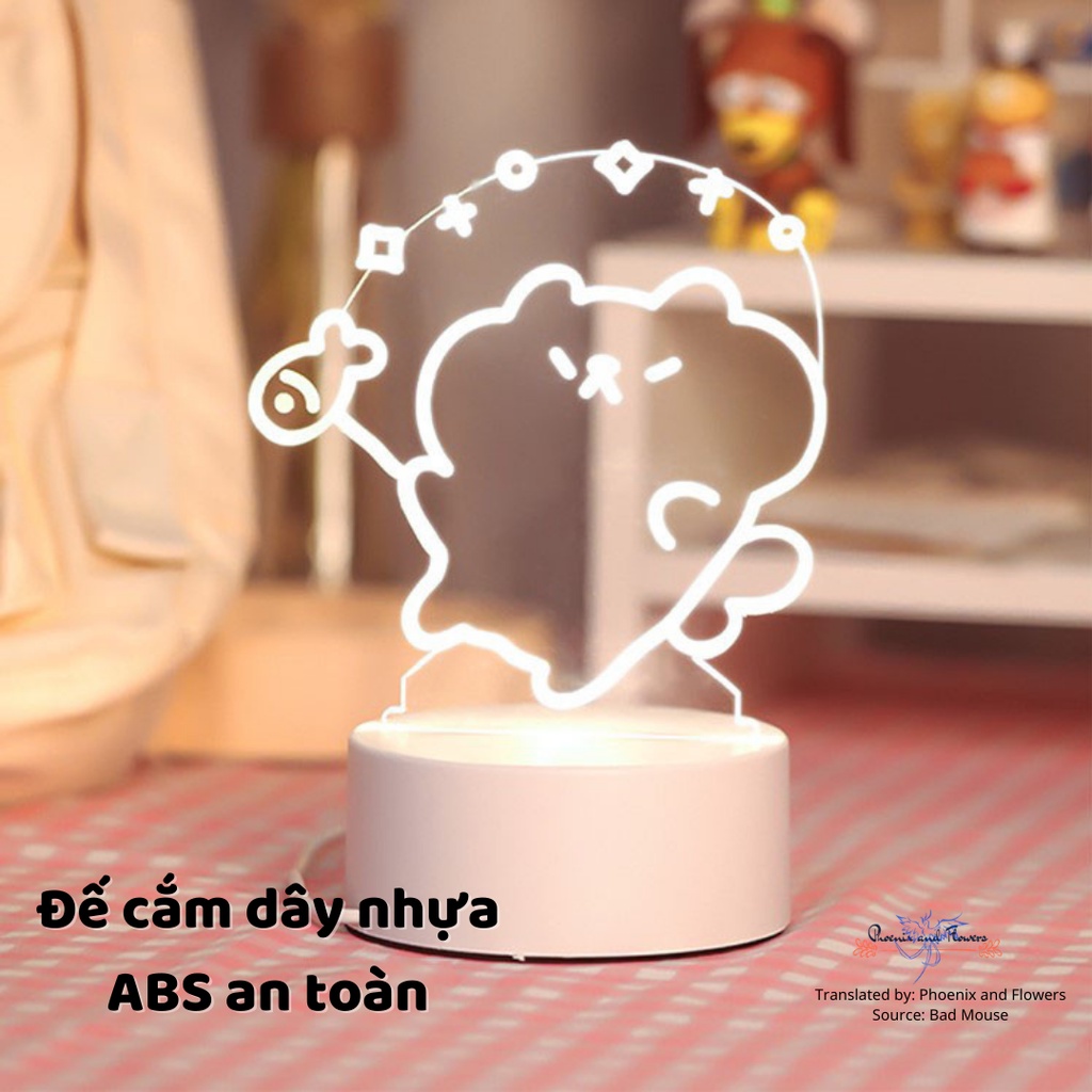 |Order Official| Đèn Ngủ Acrylic Animal Restaurant - Nhà Hàng Thú Cưng