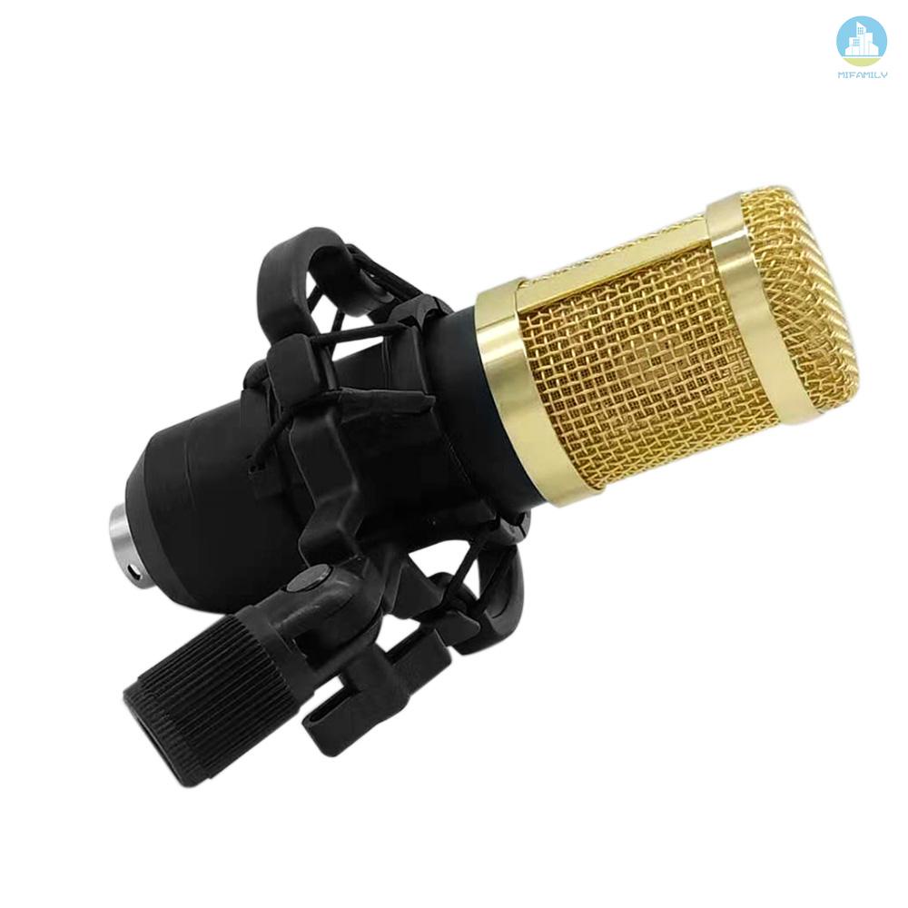 MI  BM800 Condenser Microphone Portable High Sensitivity Low Noise Mic Kit for Computer Mobile Phone Studio Live Stream Broadcasting Recording