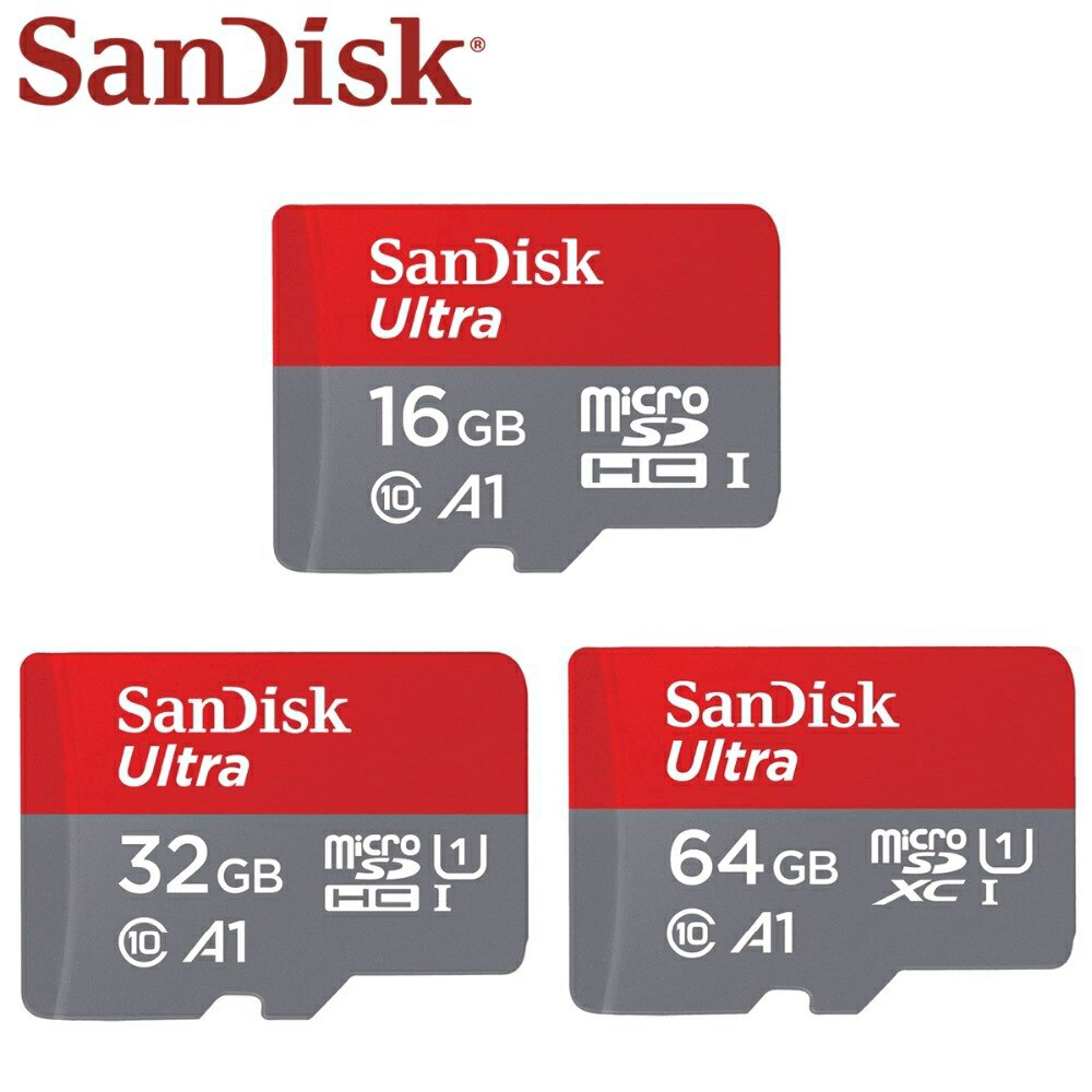 Thẻ nhớ MicroSDHC 64GB 32GB 16GB SanDisk Ultra Class 10  +TẶNG kèm ADAPTER