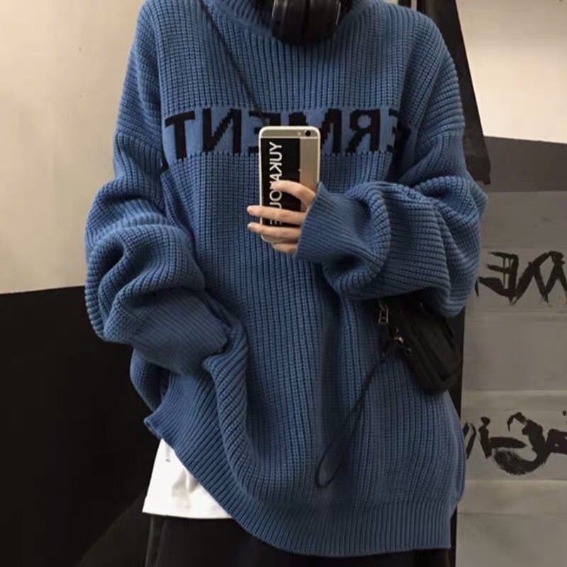 Áo len dệt kim - sweater from rộng ullzang nam nữ mặc được