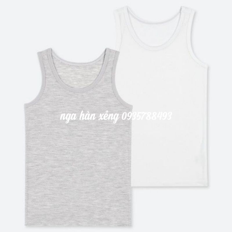 Set 2 áo ba lỗ cho bé chất thun làm mát Airism Uniqlo