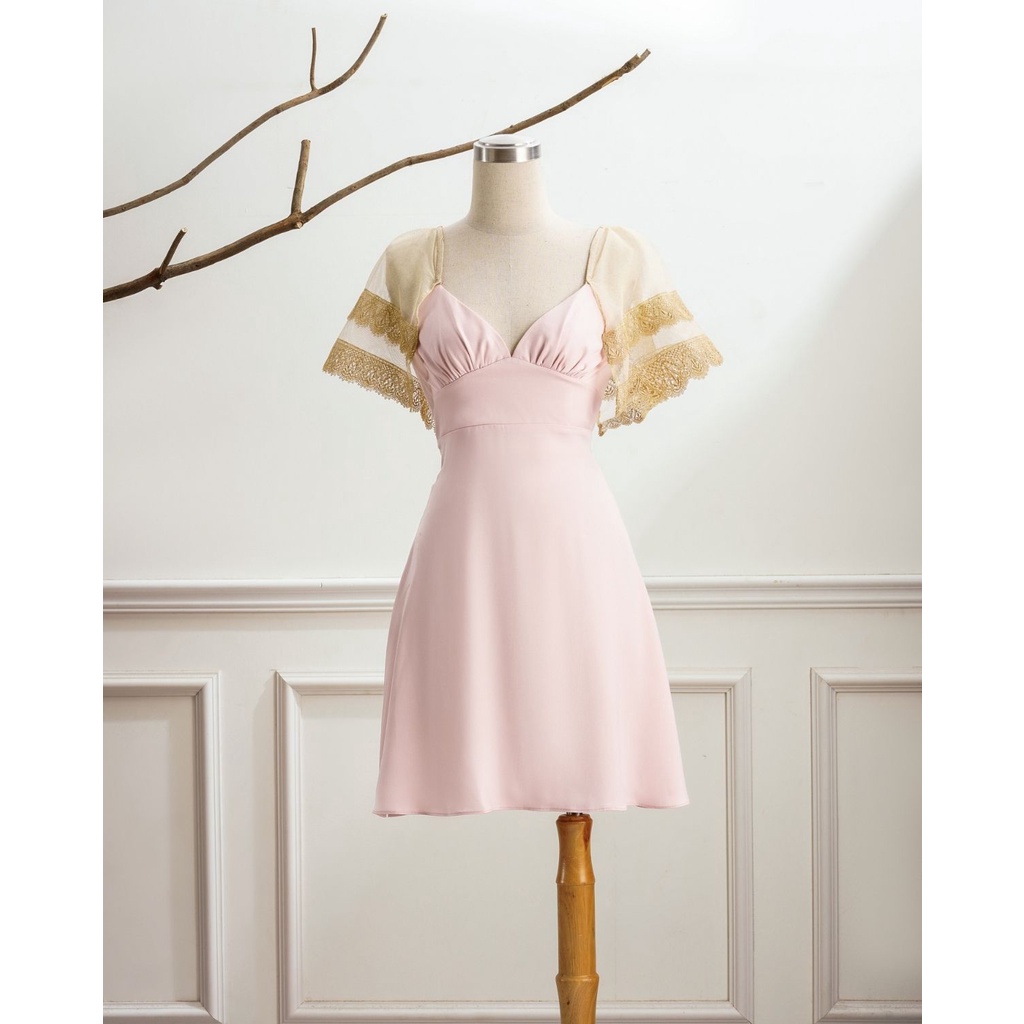 Váy ngủ lụa cánh tiên-váy ngủ Francessa Dress - Achelois