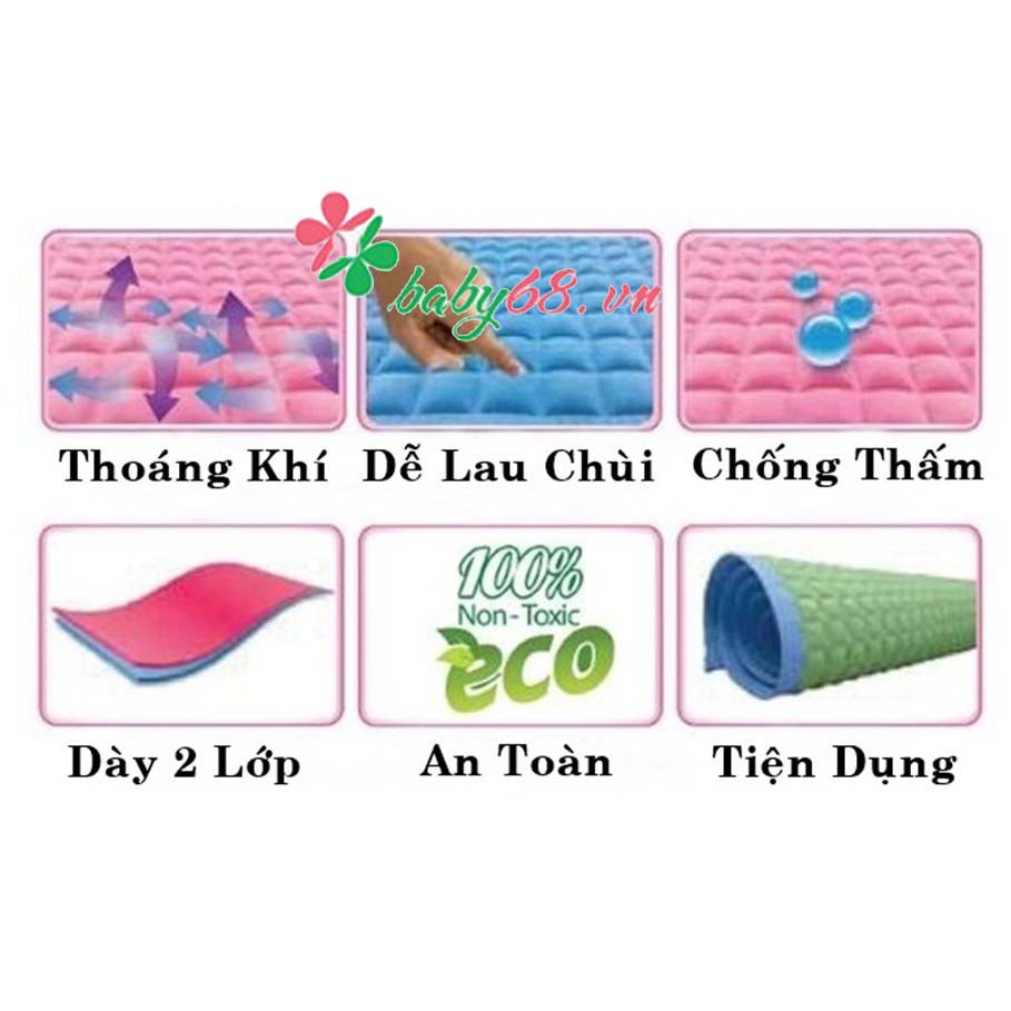 Tấm lót cao su chống thấm cho bé kích thước 60x90 cm